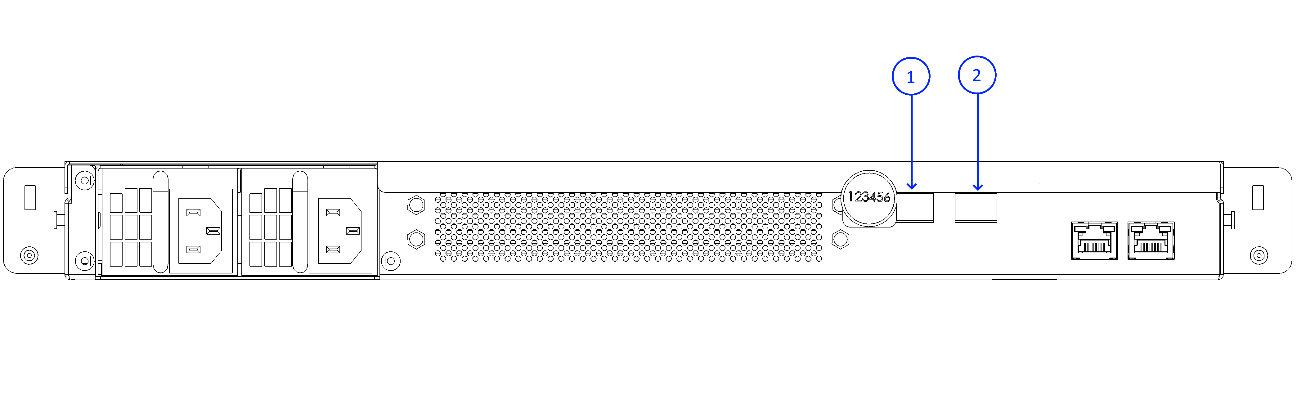 HSM ST rear view with Fiber Optic module