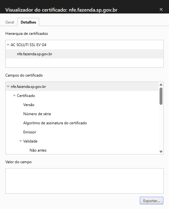Export remote certificate