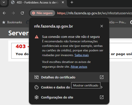 Select remote certificate