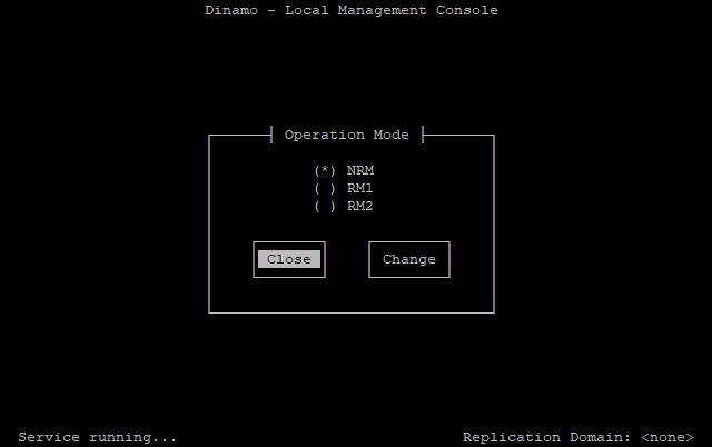 Changing the HSM's operating mode