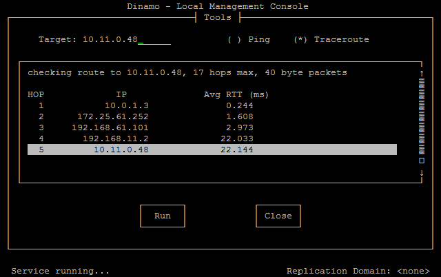 Traceroute tool