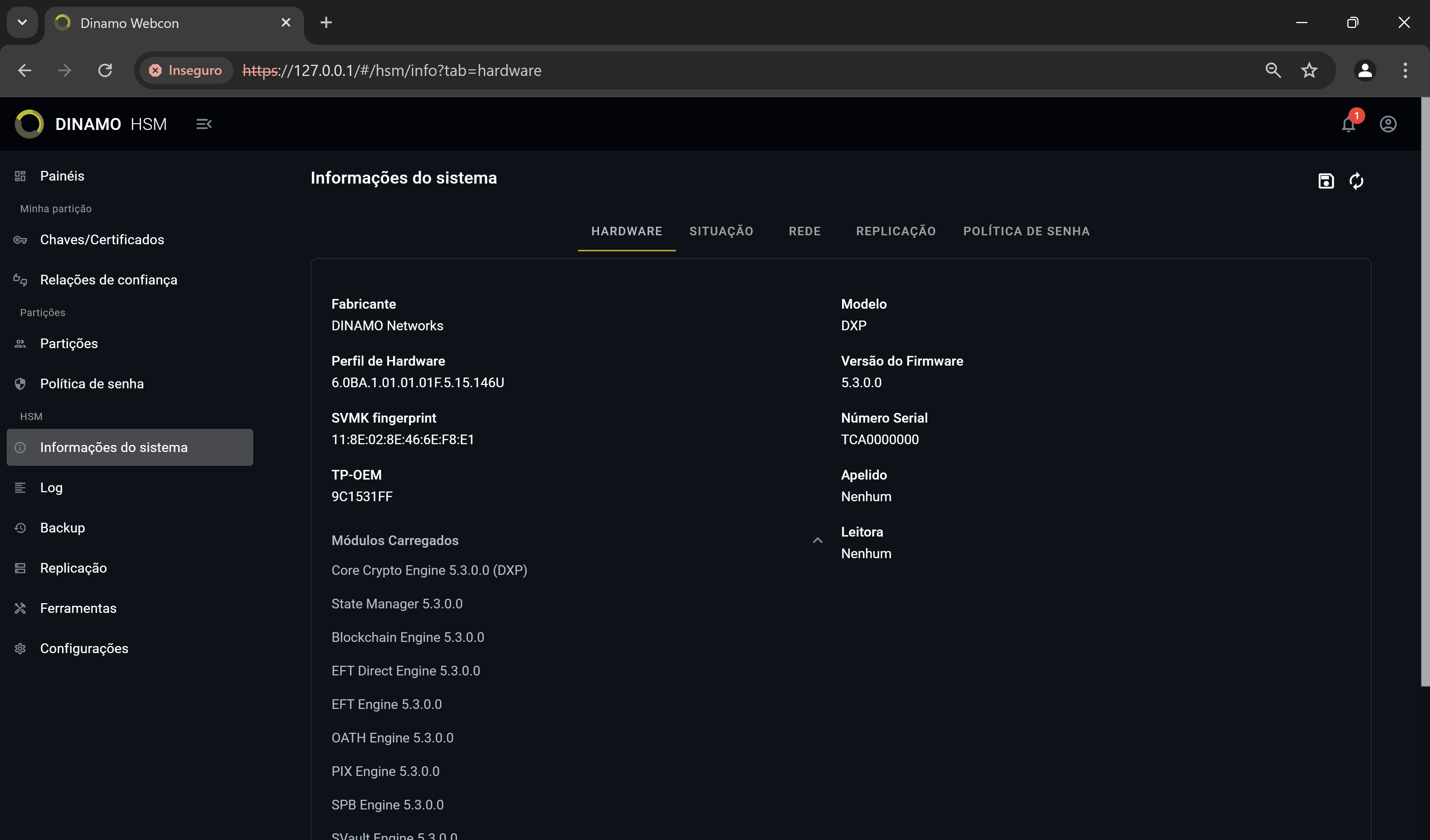 System information - Loaded modules