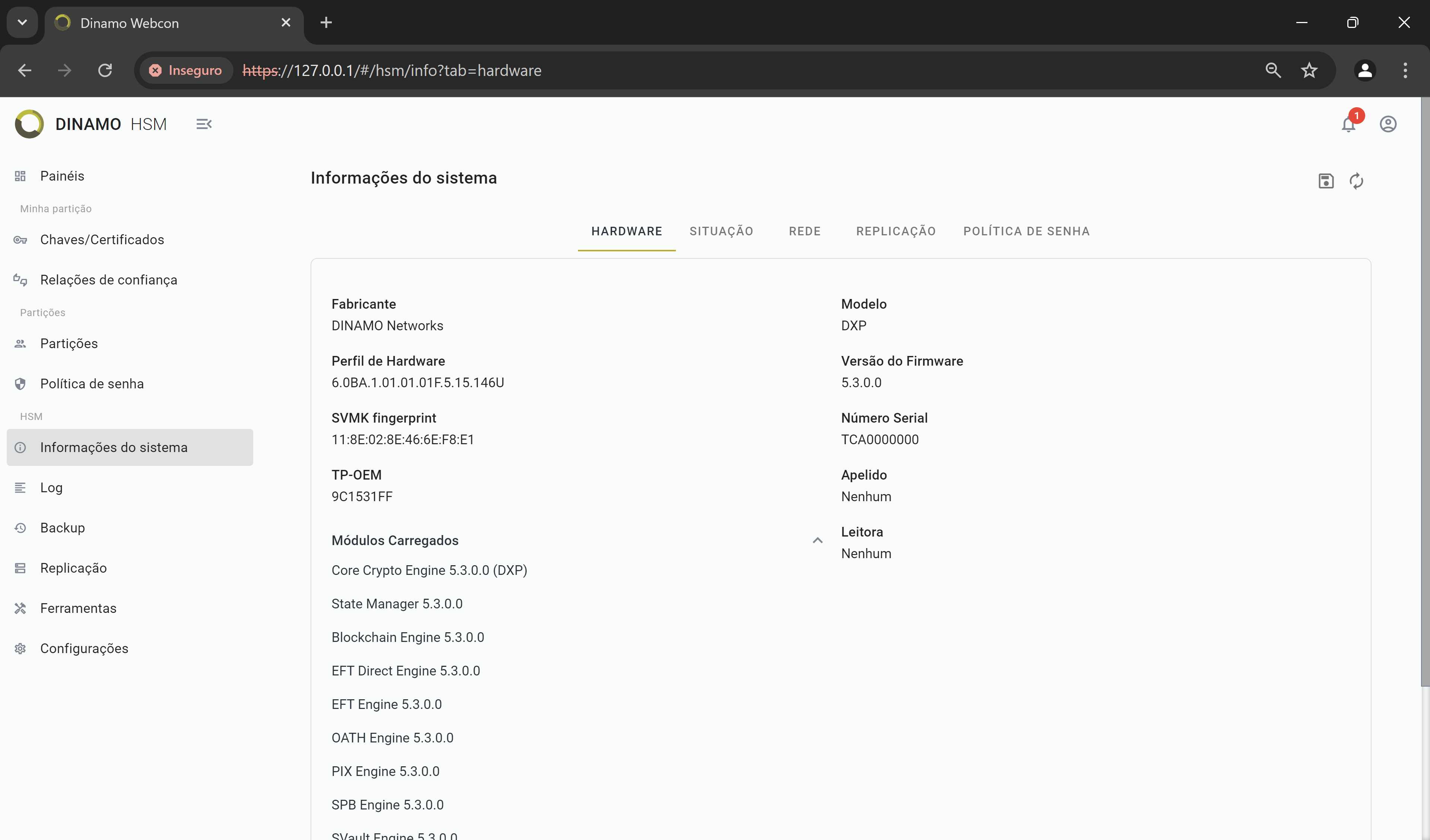 System information - Loaded modules