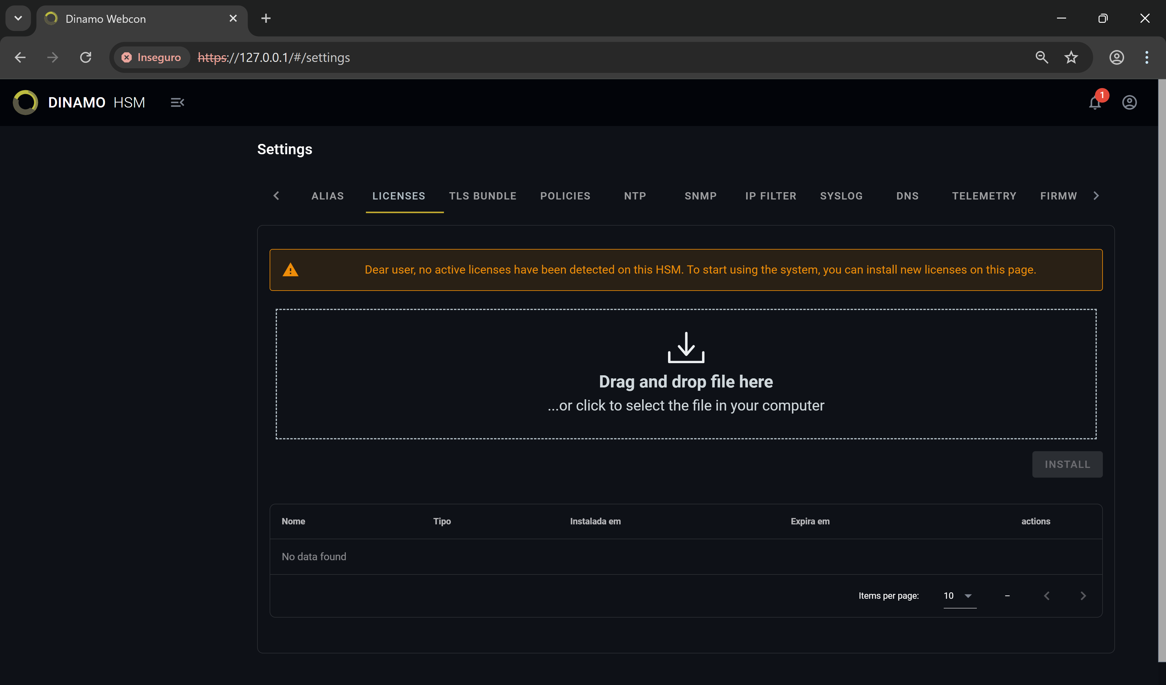 Console Install Lic